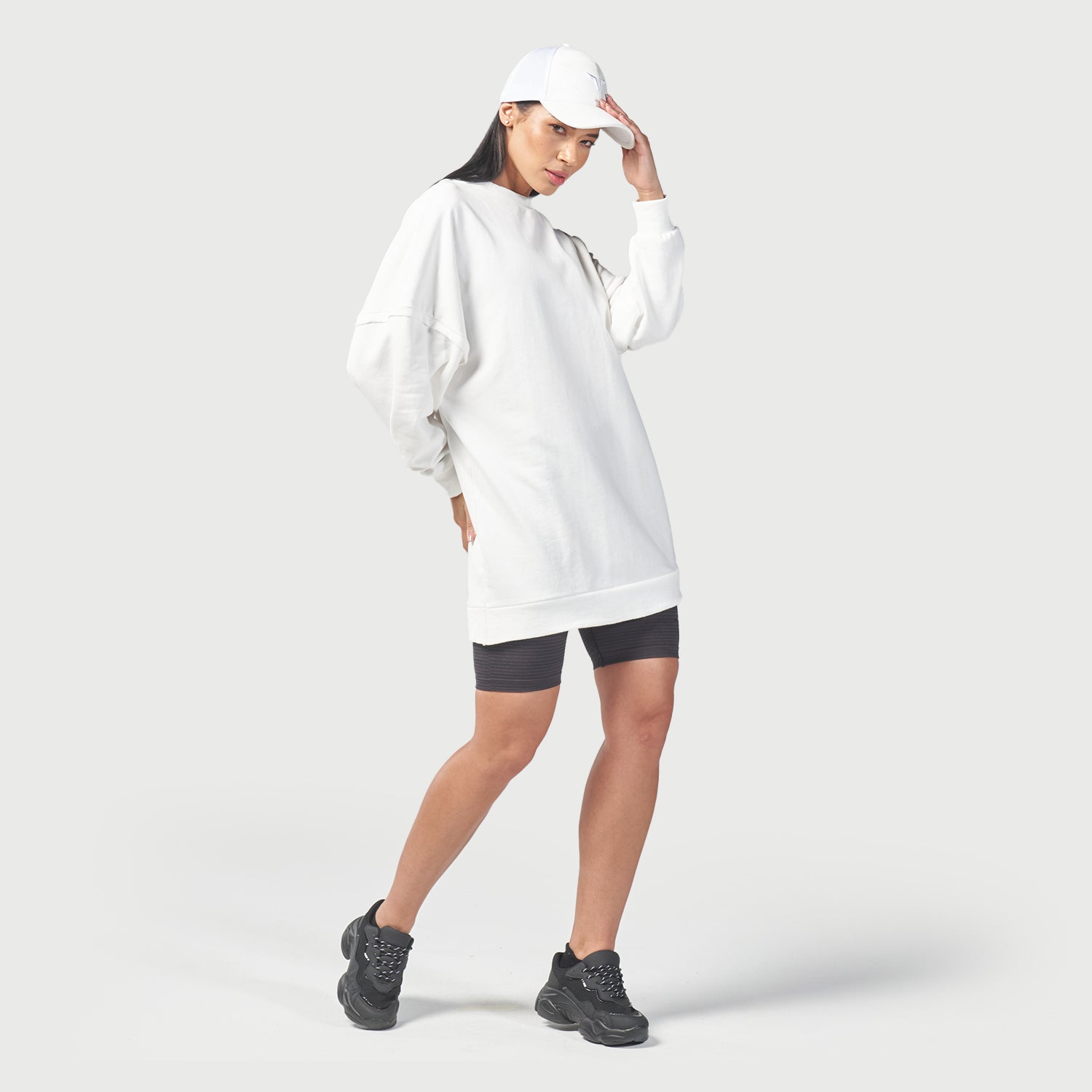 squatwolf-workout-clothes-infinity-relaxed-fit-dress-blanc-de-blanc-gym-t-shirts-for-women