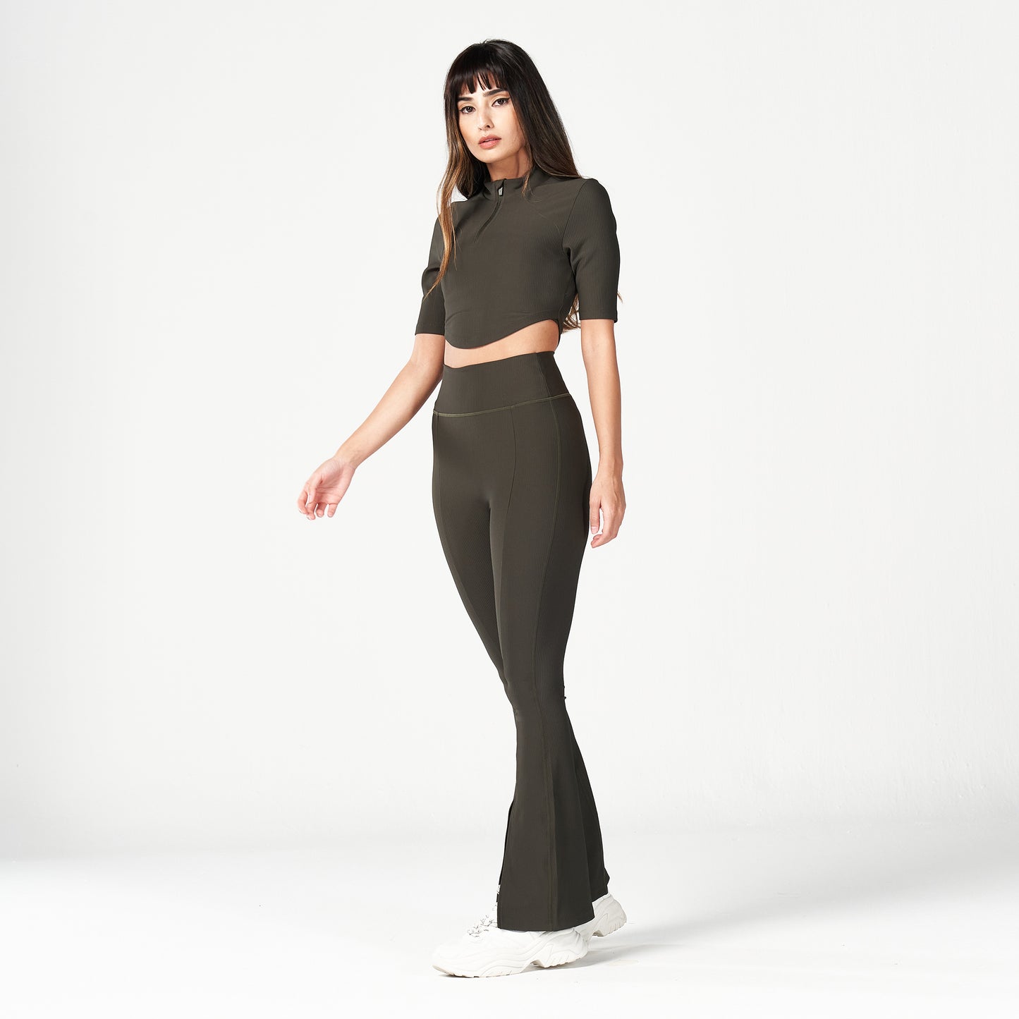 squatwolf-workout-clothes-code-flare-it-up-trousers-khaki-gym-pants-for-women