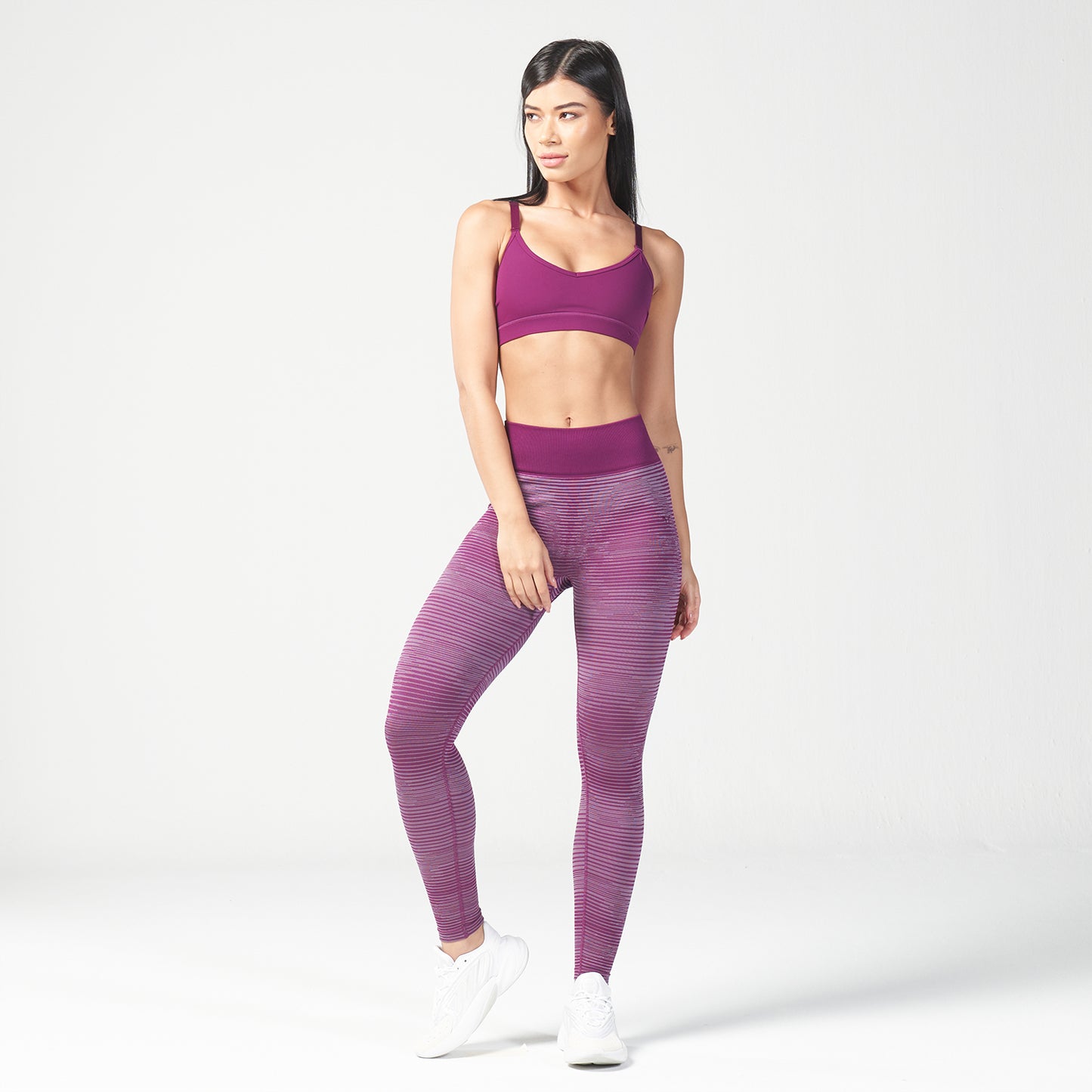 Simplicity Sports Bra - Dark Purple – Alpha Woman Activewear