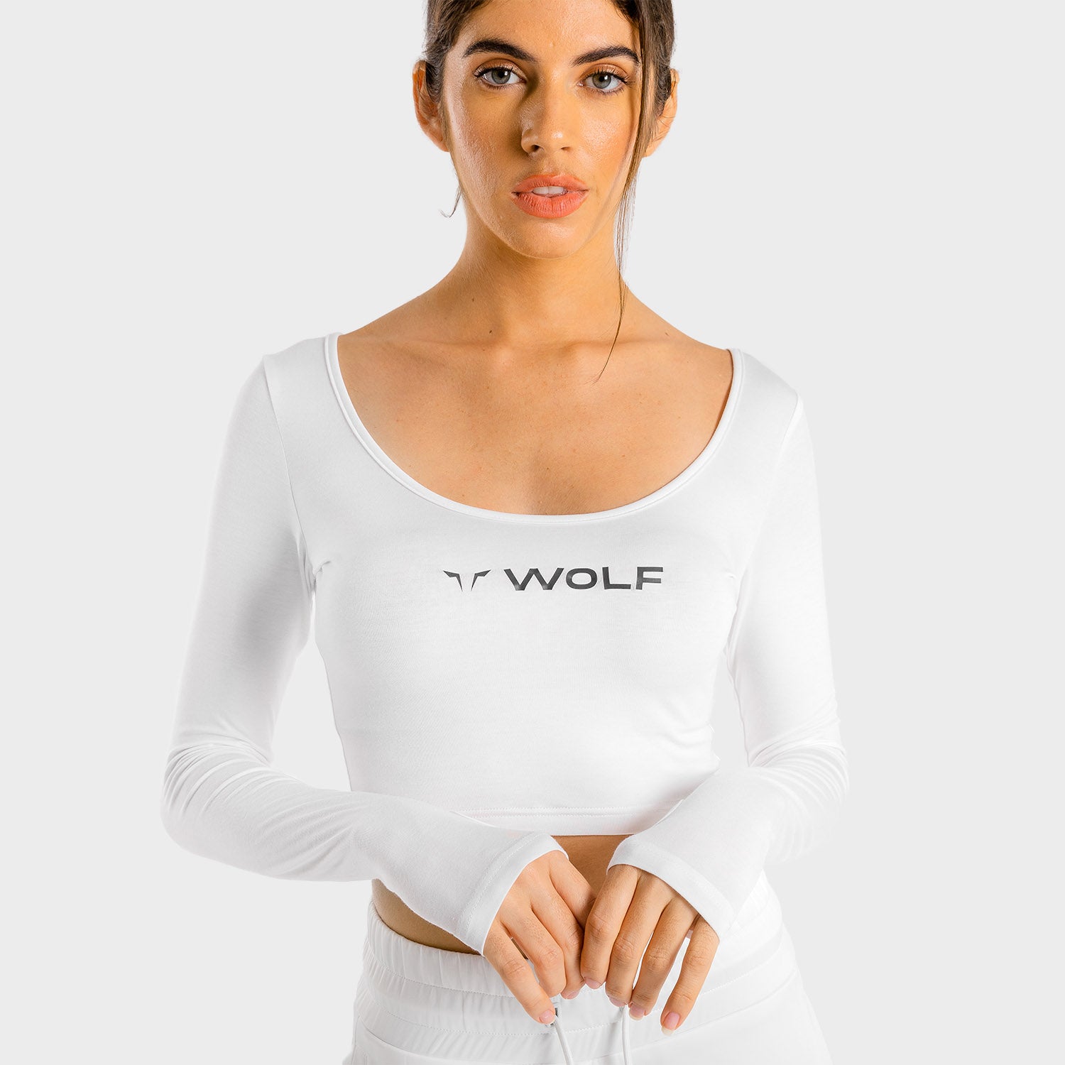 squatwolf-gym-t-shirts-for-women-primal-crop-tee-pearl-white-workout-clothes