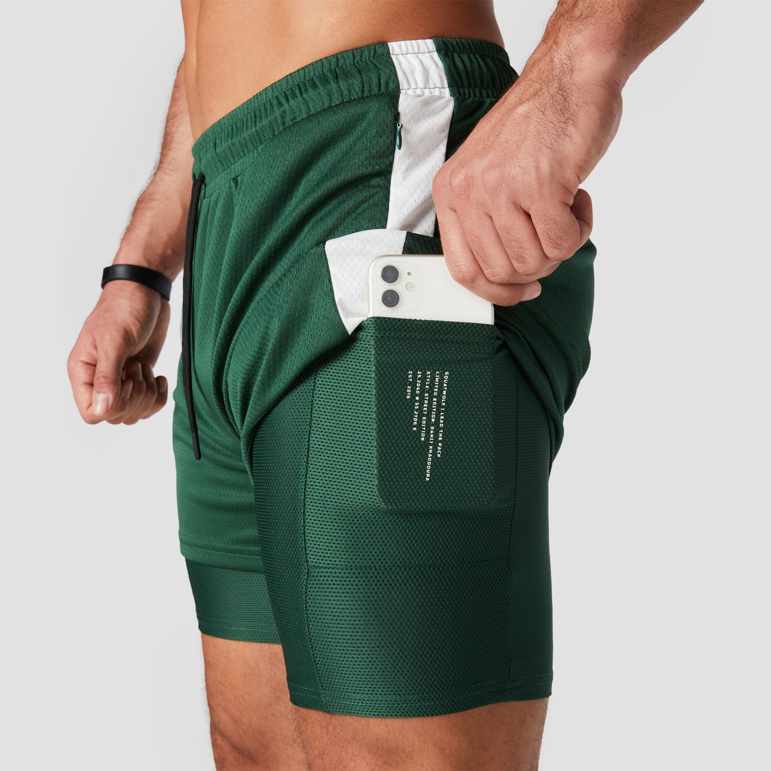 squatwolf-gym-wear-hybrid-performance-2-in-1-shorts-green-workout-shorts-for-men