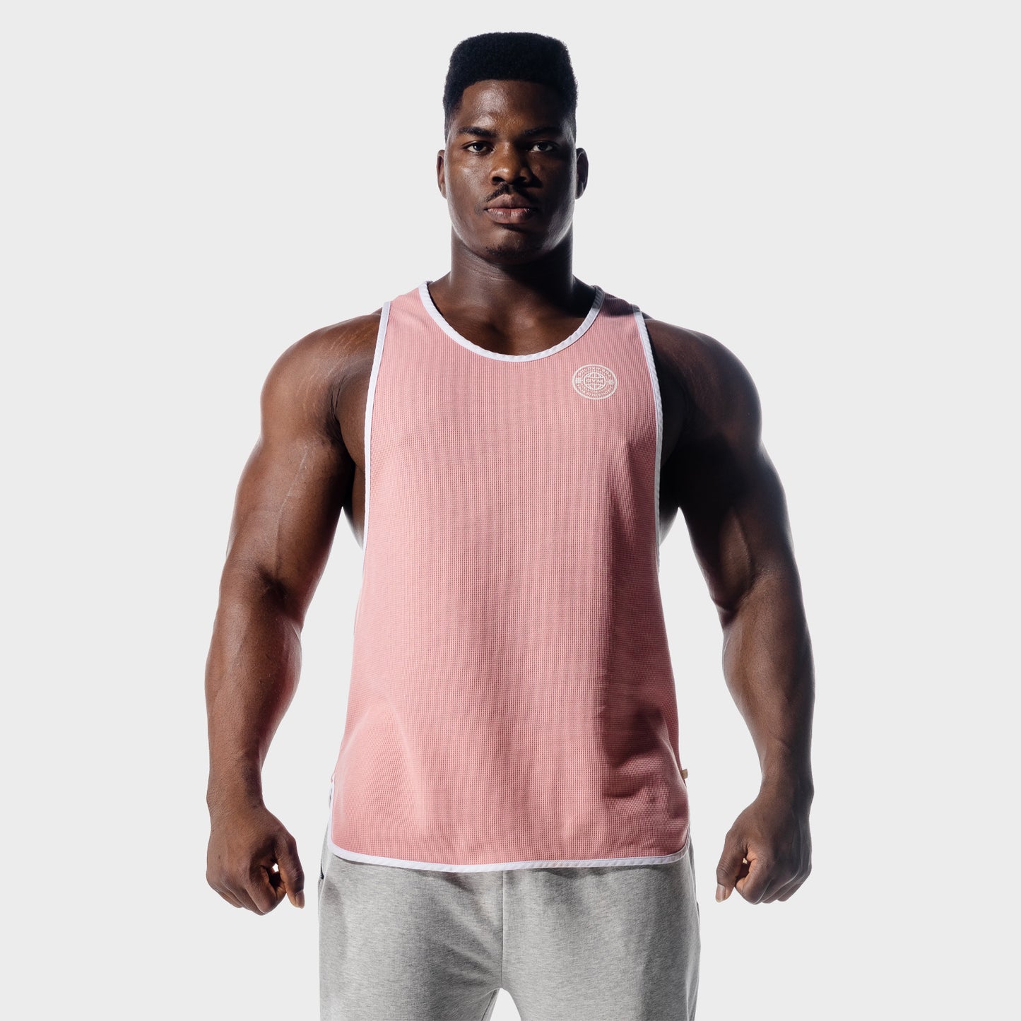 squatwolf-gym-wear-golden-era-waffle-tank-pink-workout-tank-tops-for-men