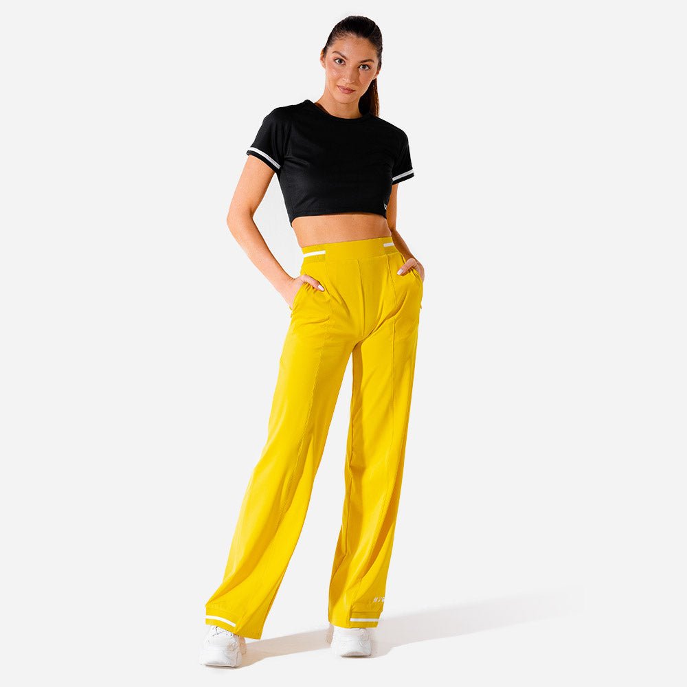 squatwolf-workout-clothes-hybrid-wide-leg-pants-yellow-gym-pants-for-women