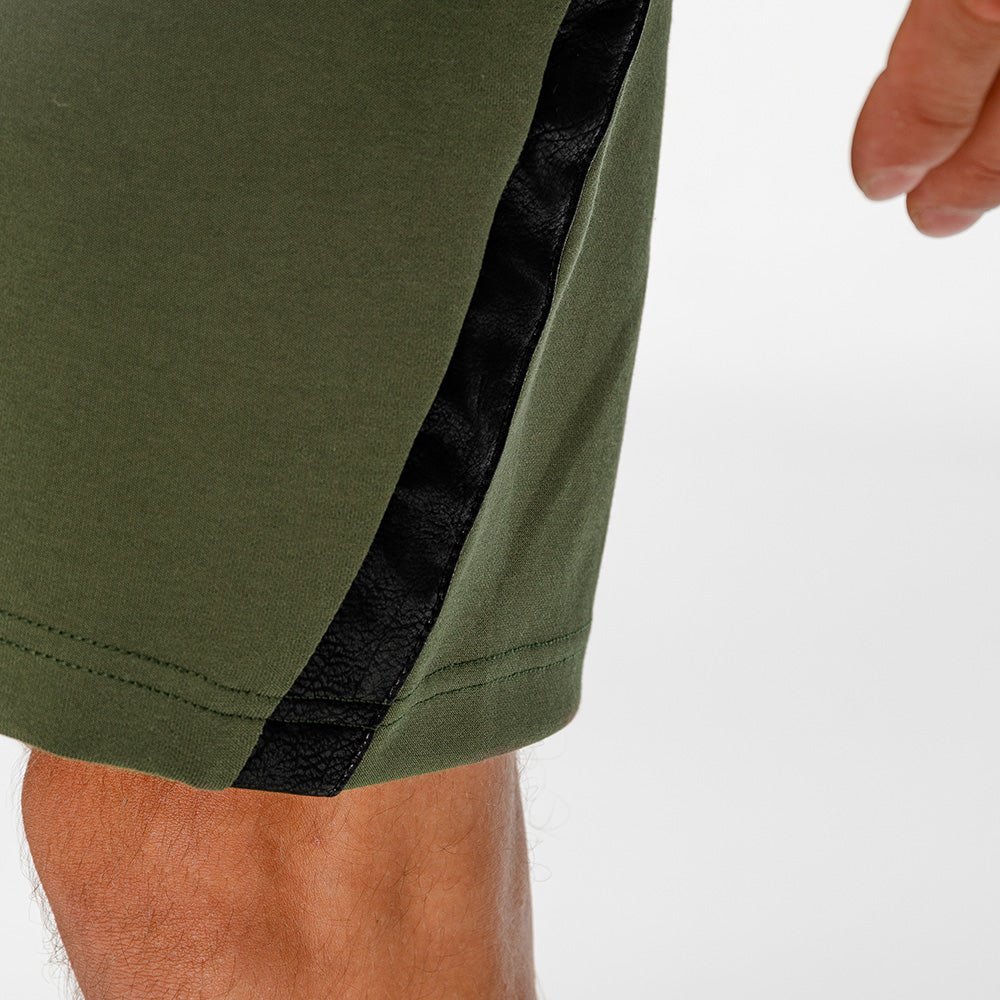 squatwolf-short-for-men-warrior-panel-shorts-olive-workout-gym-wear