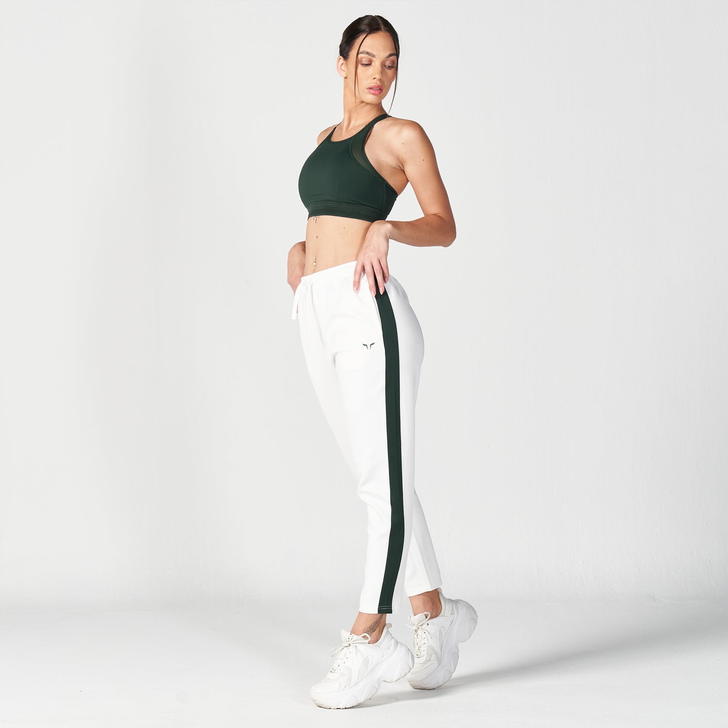 AE, Core Tapered Pants - Pearl White, Workout Pants Women