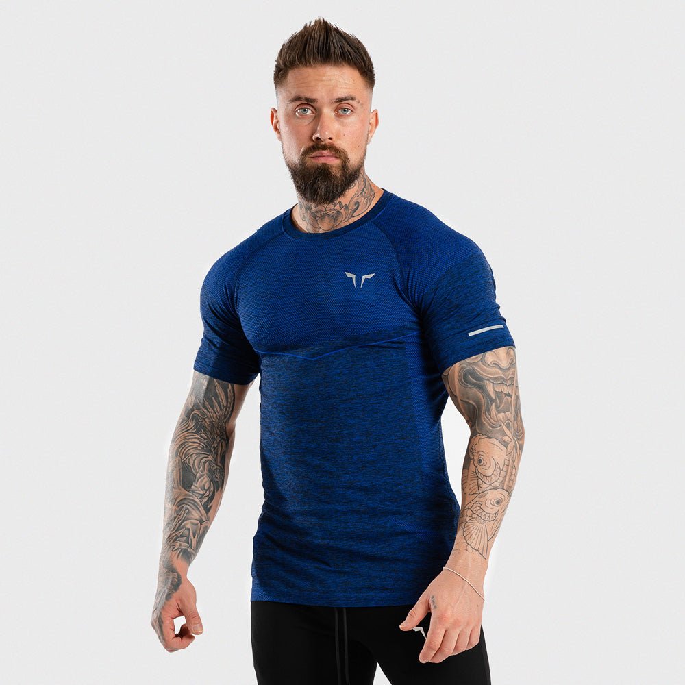 squatwolf-gym-wear-seamless-dry-knit-tee-blue-workout-t-shirts-for-men
