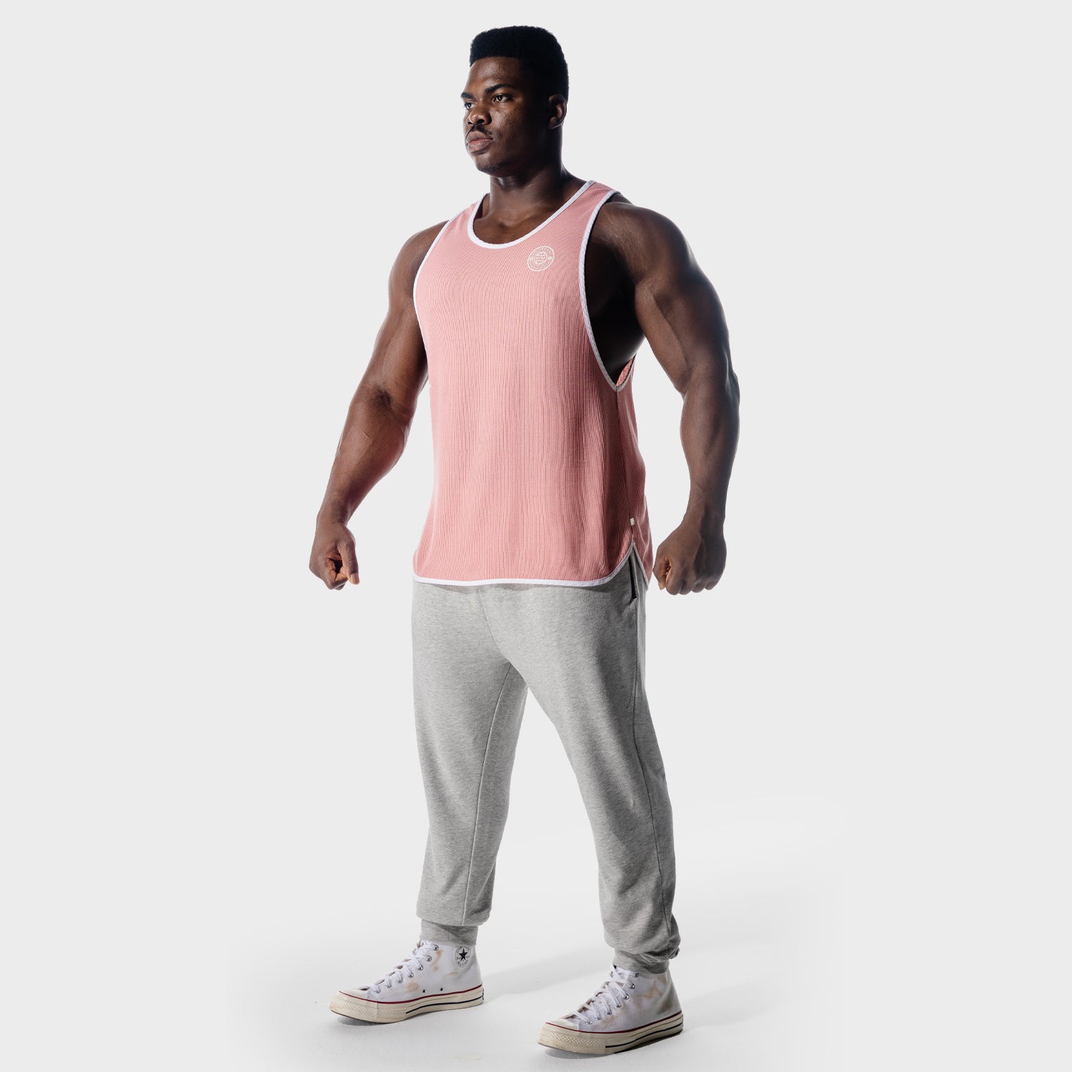 squatwolf-gym-wear-golden-era-waffle-tank-pink-workout-tank-tops-for-men