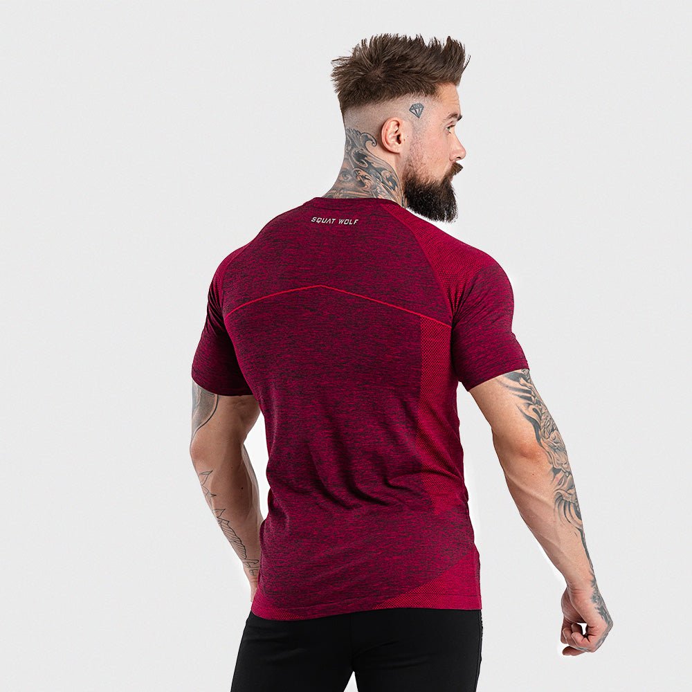 squatwolf-gym-wear-seamless-dry-knit-tee-red-workout-t-shirts-for-men