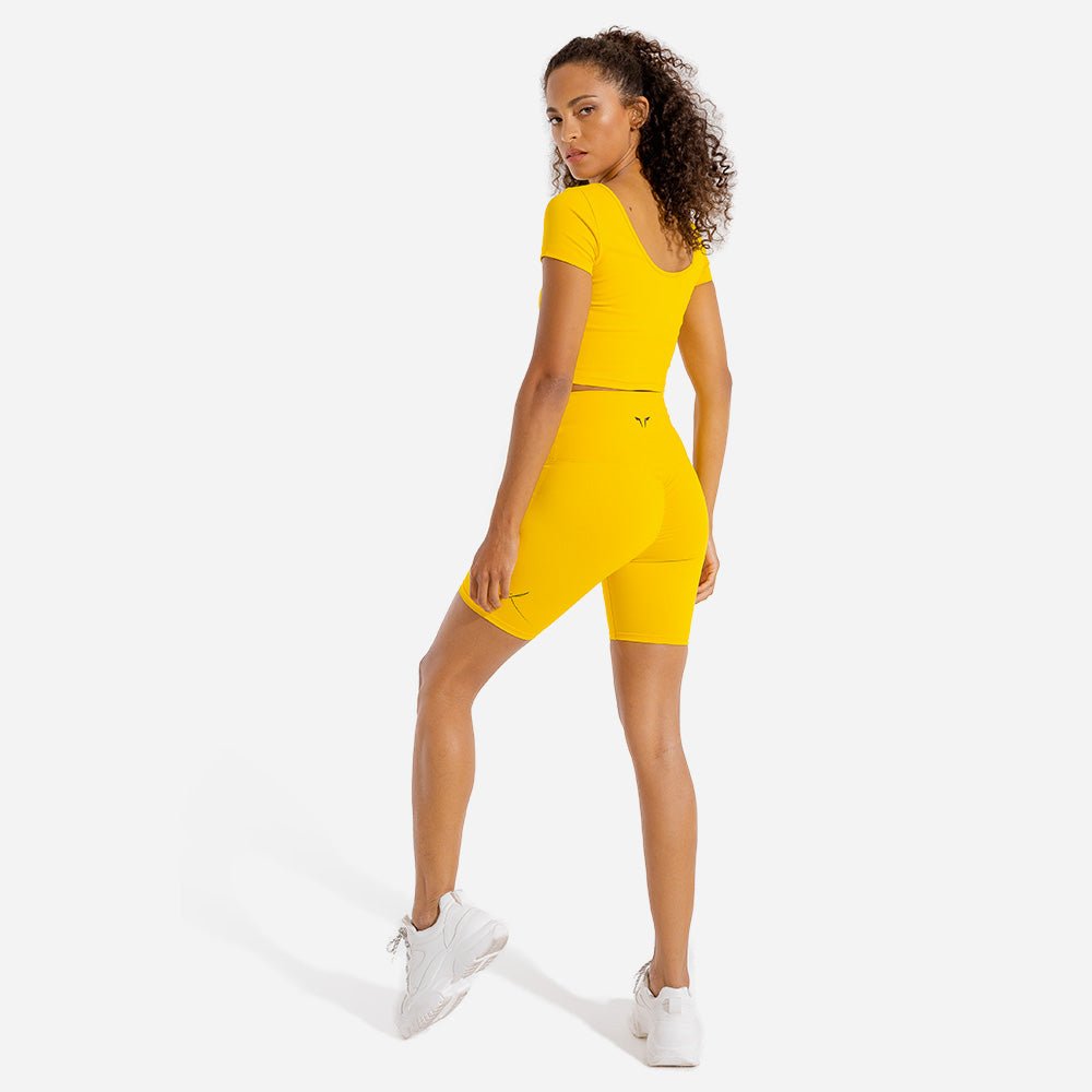 squatwolf-gym-shorts-for-women-vibe-cycling-shorts-yellow-workout-clothes