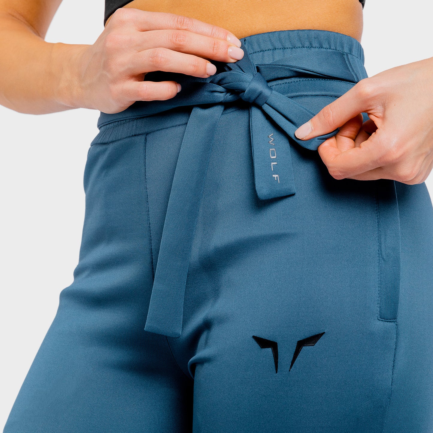 Squat Wolf DO KNOT WOMENS JOGGERS Track Pants Slim Cuff Pockets