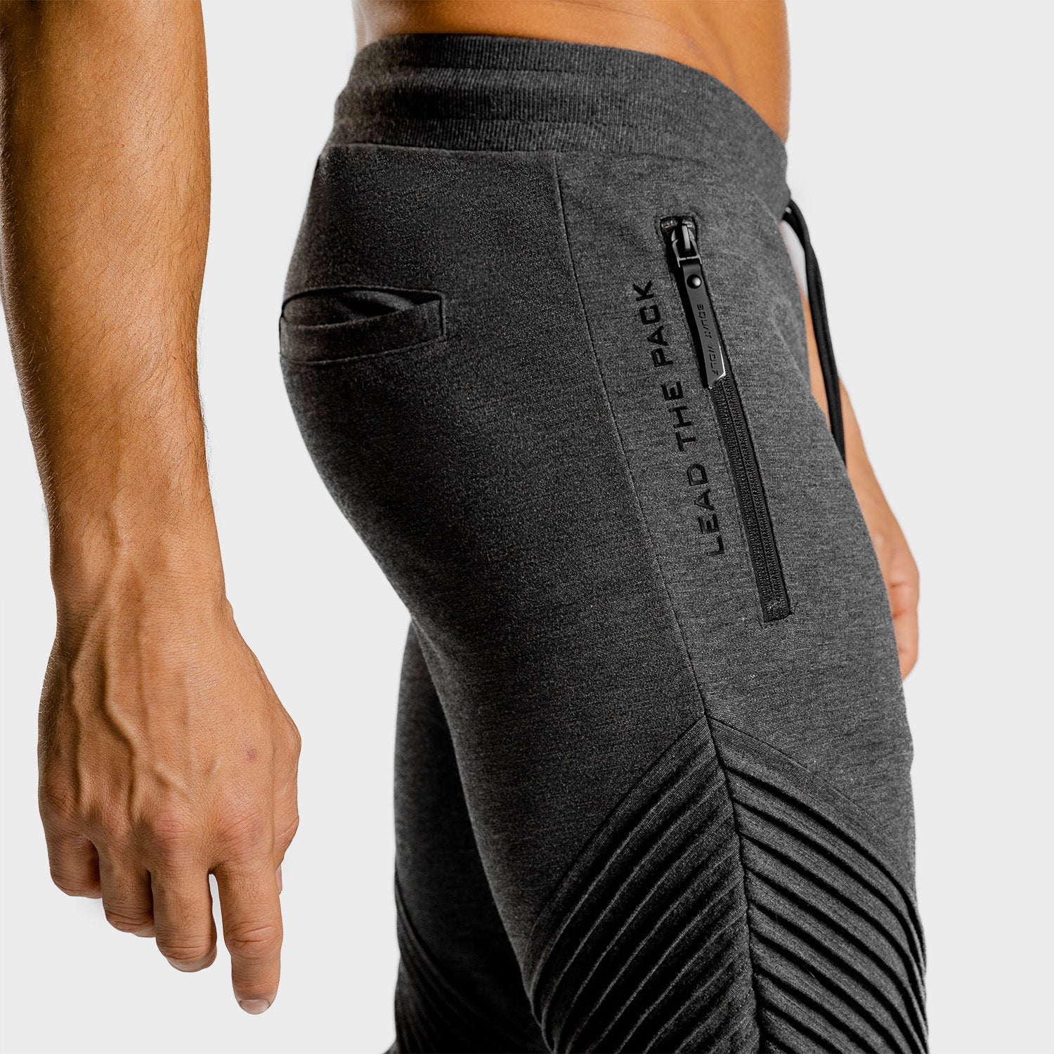 CA, Statement Ribbed Joggers - Nude, Gym Jogger Men
