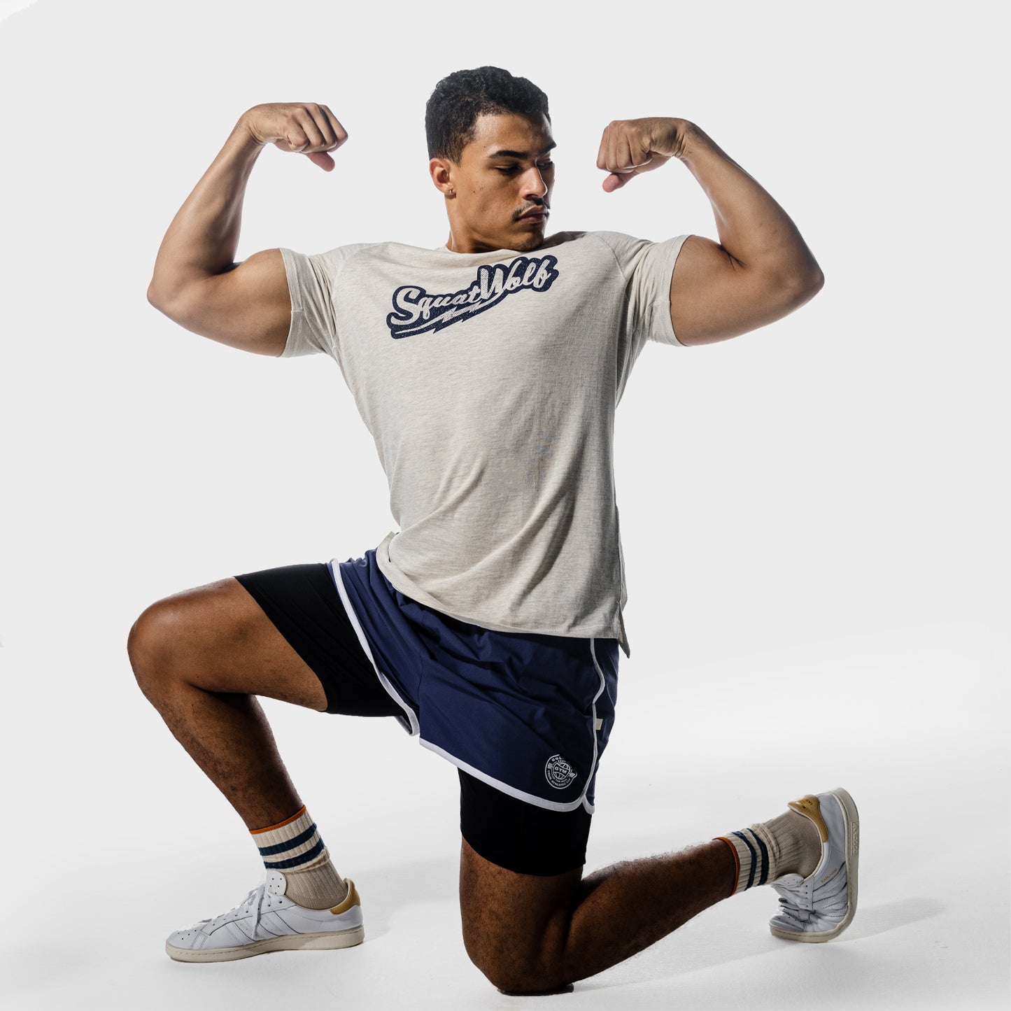 squatwolf-gym-t-shirts-golden-era-one-up-t-shirt-ecru-marl-workout-clothes-for-men