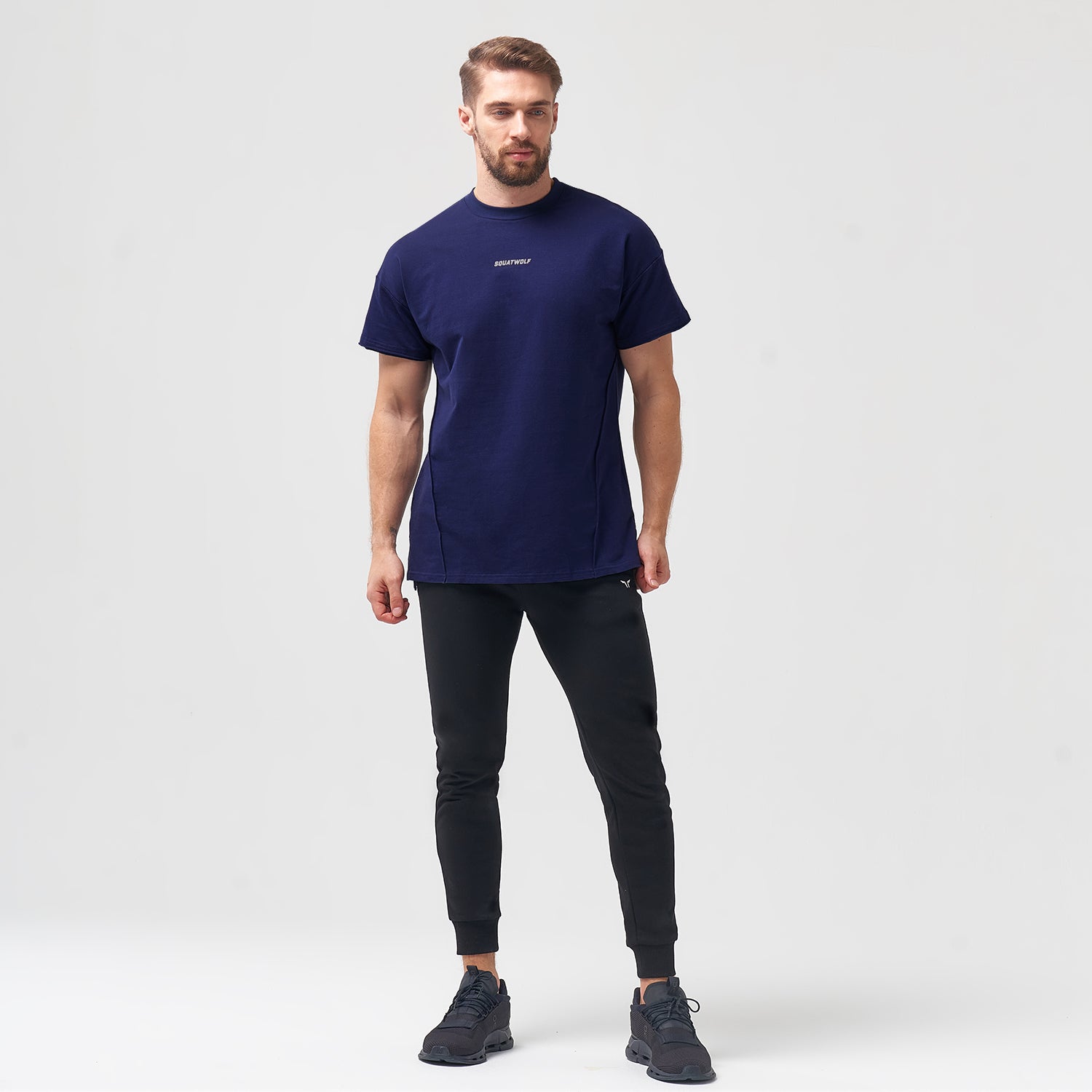 squatwolf-gym-wear-bodybuilding-tee-navy-workout-shirts-for-men