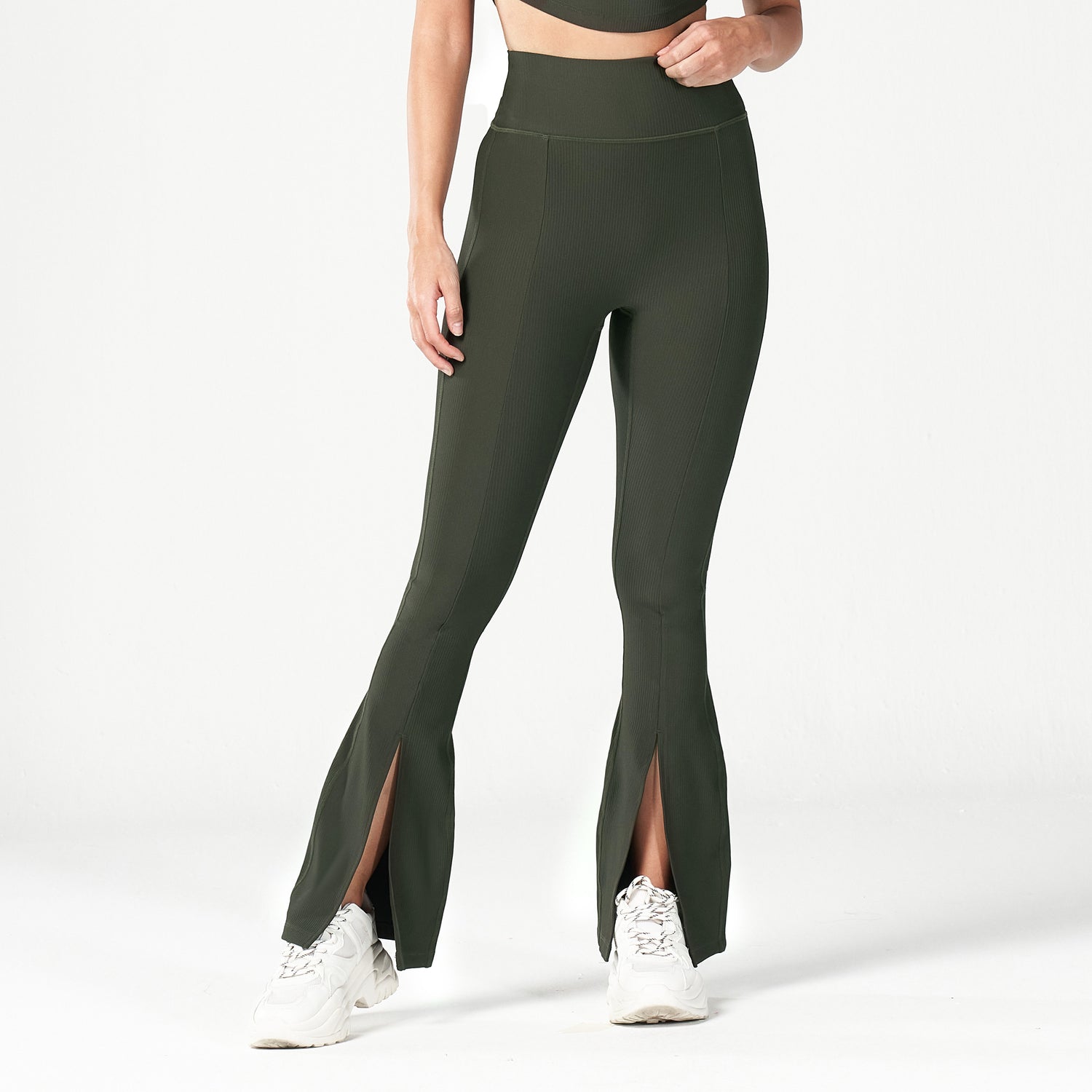 Buy Premium Flare Gym Pants High Waist Stretchable Flared Leggings with  Pockets & Cross Belt Gym wear/Active Wear Tights Yoga Pants Zumba/Dance  Womens Workout Tights Gym Tight Black Online at desertcartINDIA