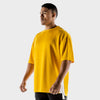 squatwolf-gym-wear-hybrid-2-0-oversize-tee-yellow-workout-shirts-for-men