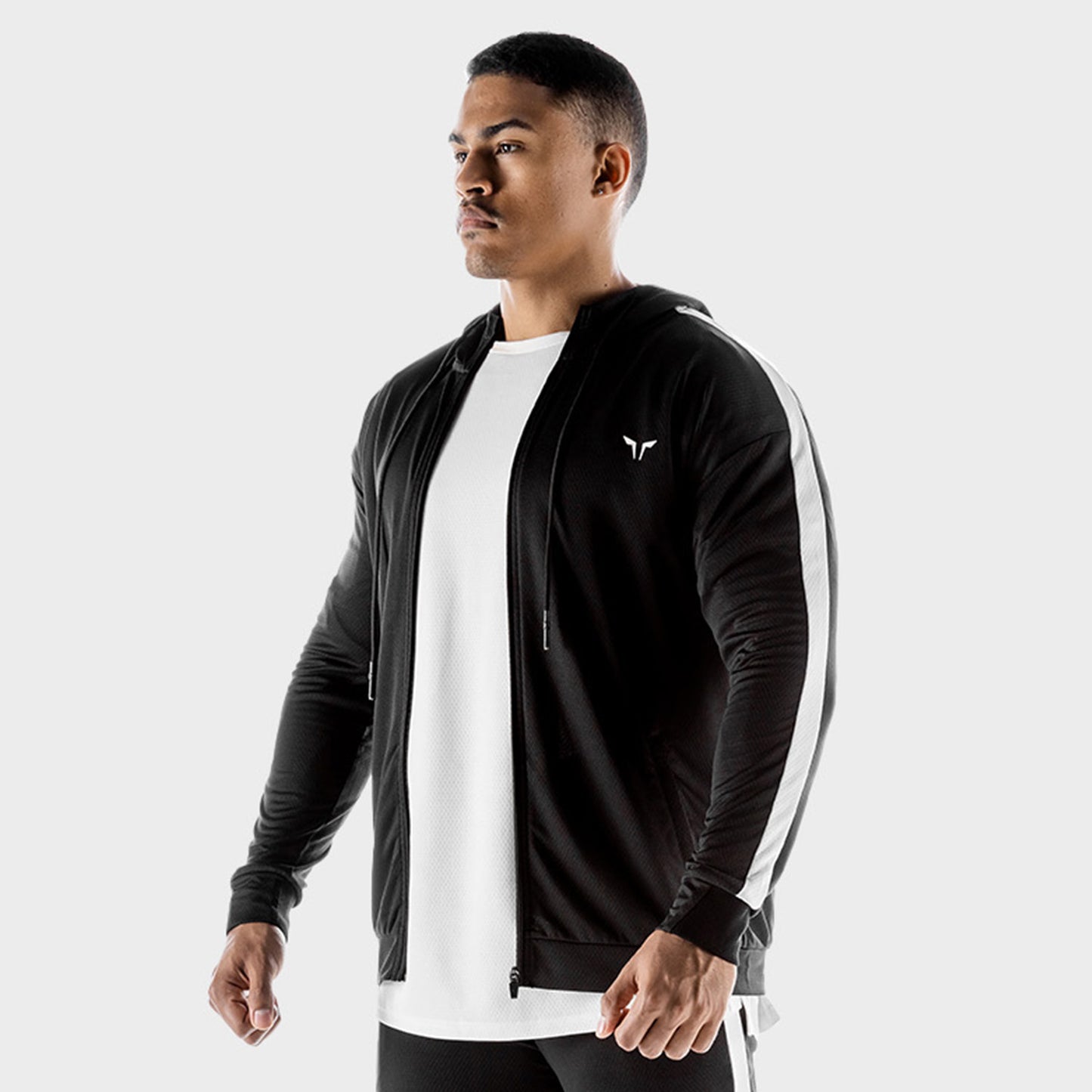 squatwolf-gym-wear-hybrid-zip-up-black-workout-hoodies-for-men