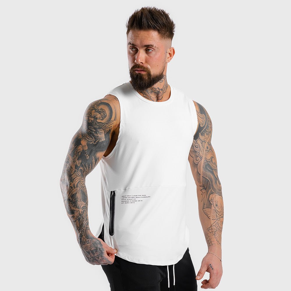 CV | HYPE Tank -White | Gym Tanks Men | SQUATWOLF