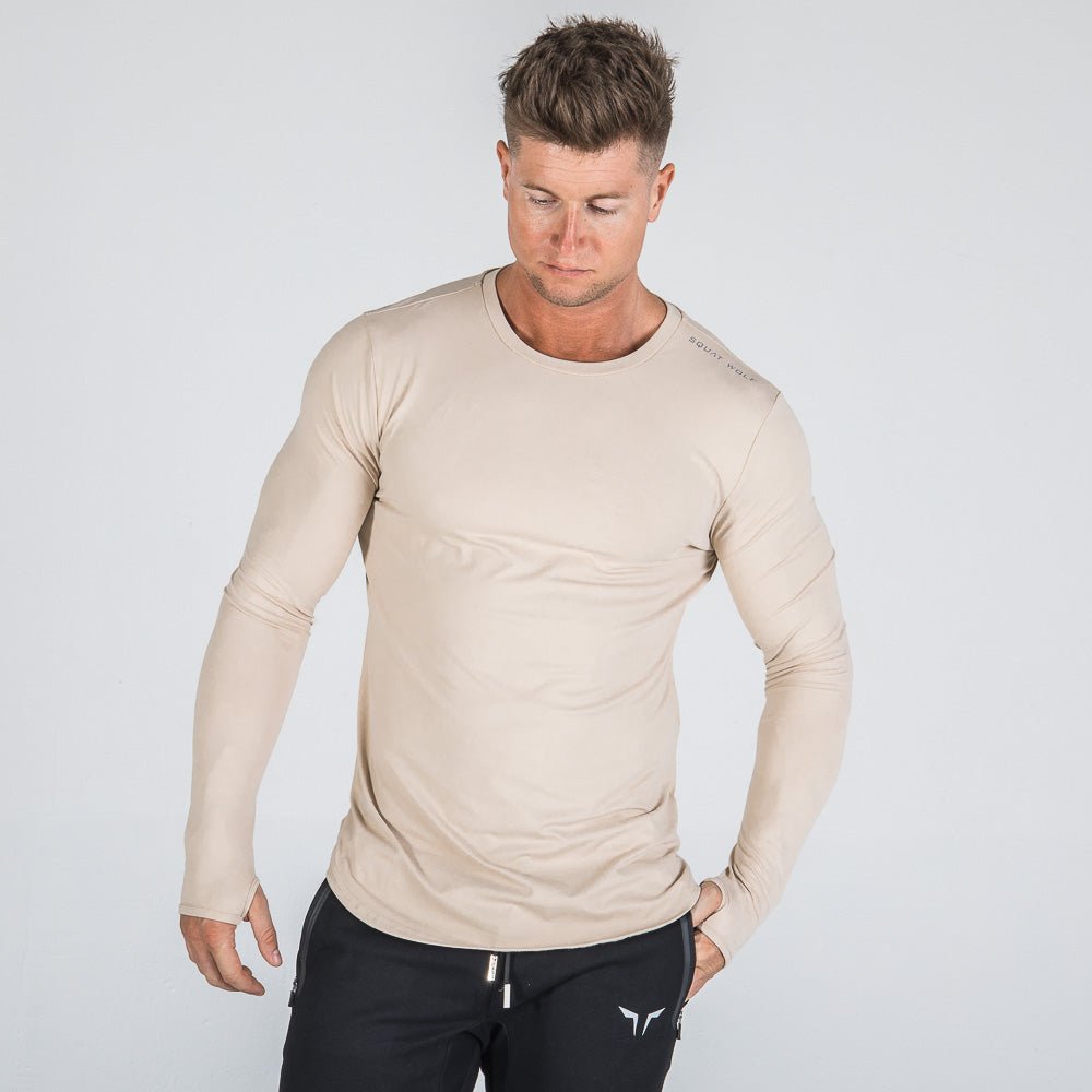 squatwolf-gym-wear-muscle-tee-khaki-workout-t-shirts-for-men