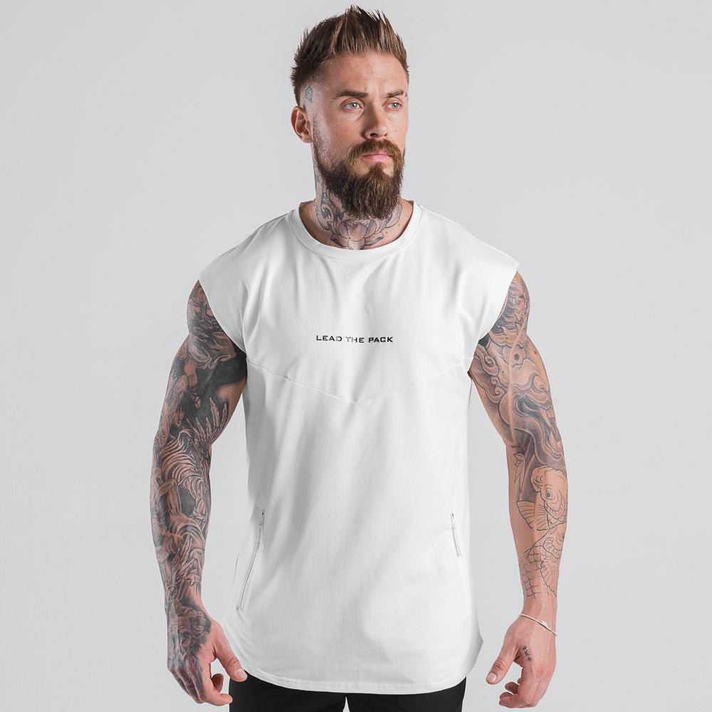 squatwolf-gym-wear-statement-drop-shoulder-top-white-workout-tops-for-men