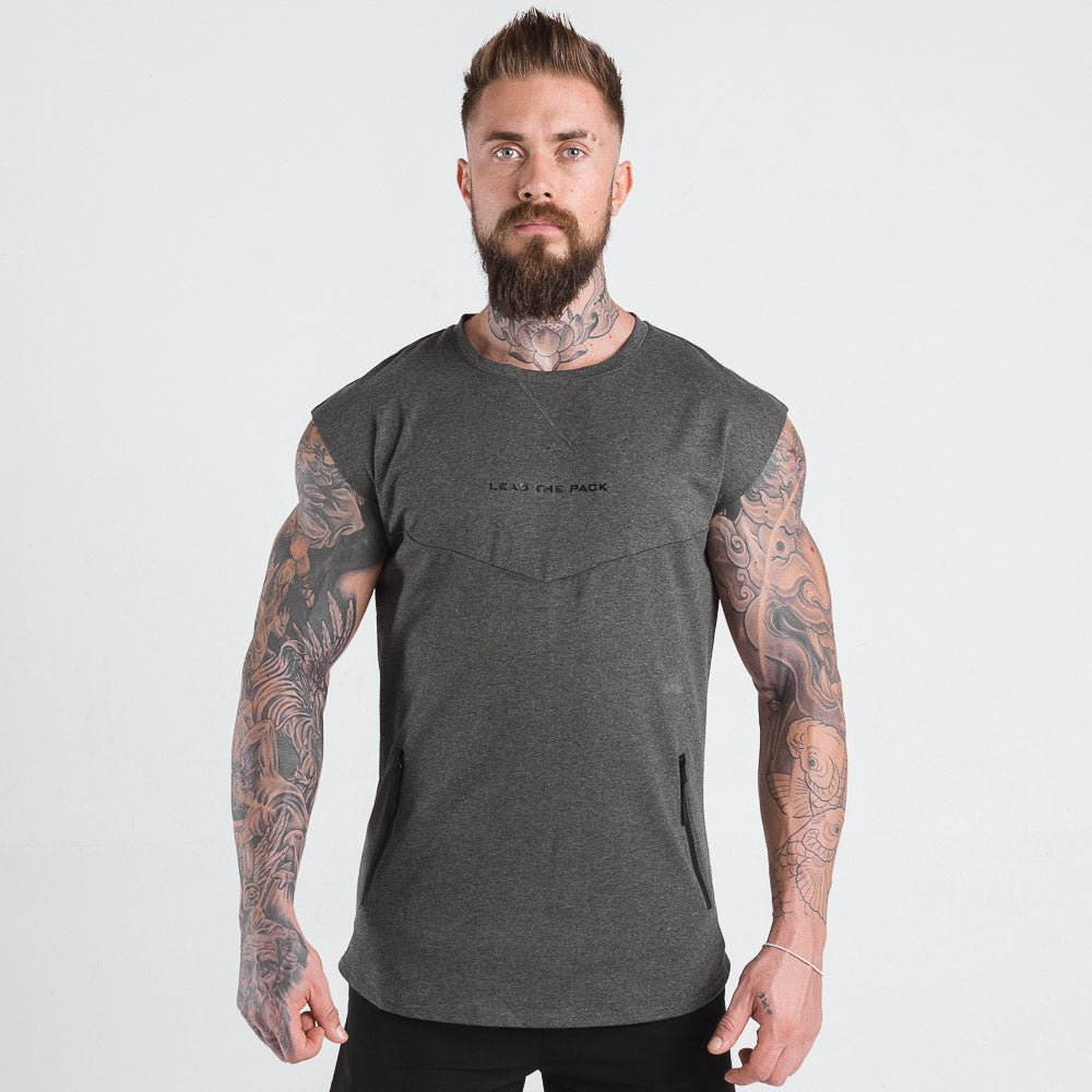 squatwolf-gym-wear-statement-drop-shoulder-top-grey-workout-tops-for-men