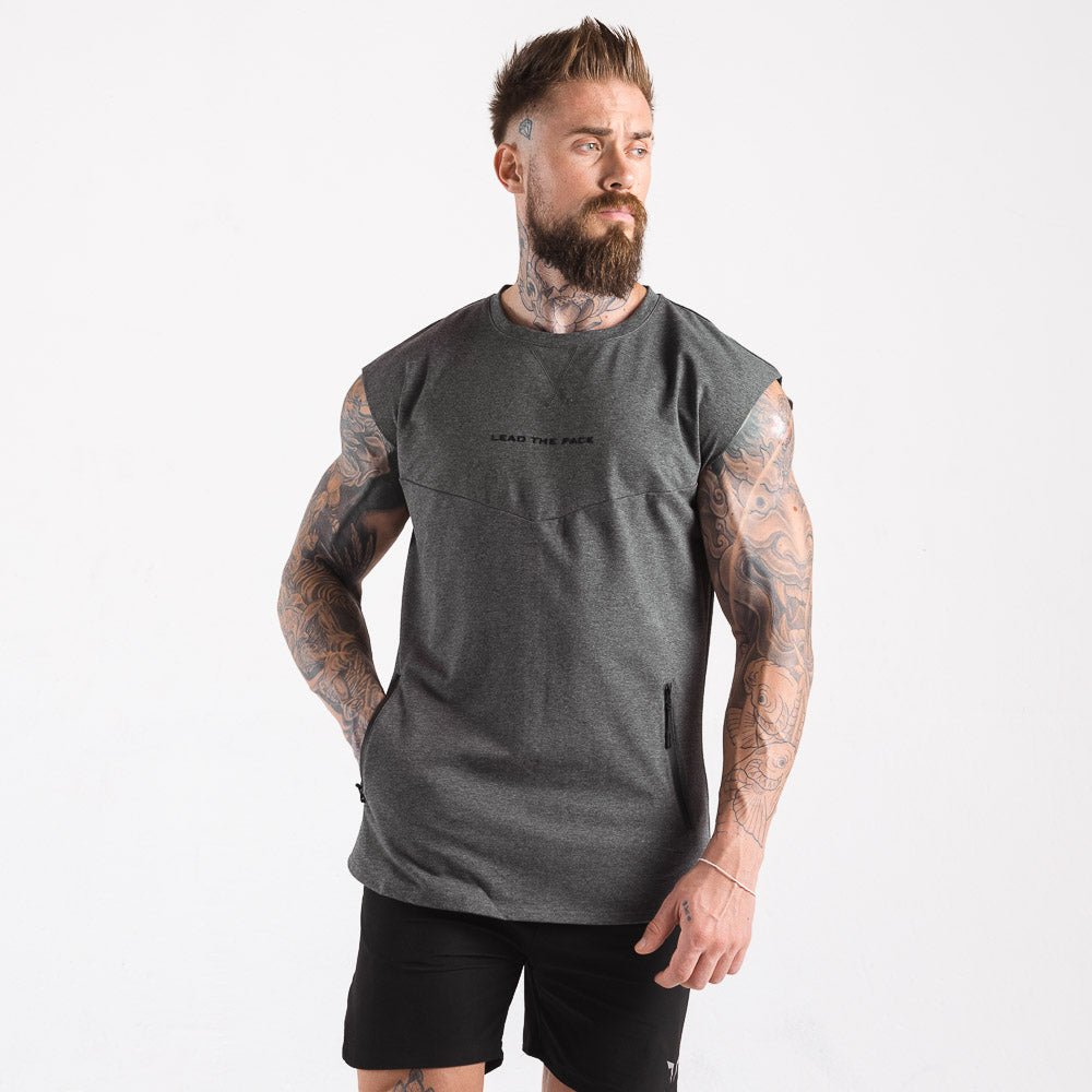 squatwolf-gym-wear-statement-drop-shoulder-top-grey-workout-tops-for-men