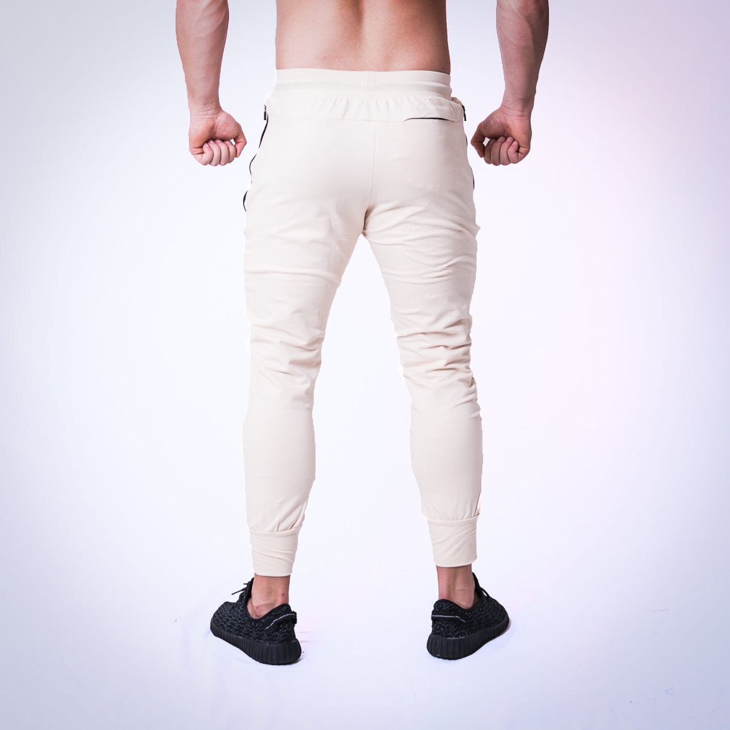 White sand jogger pants