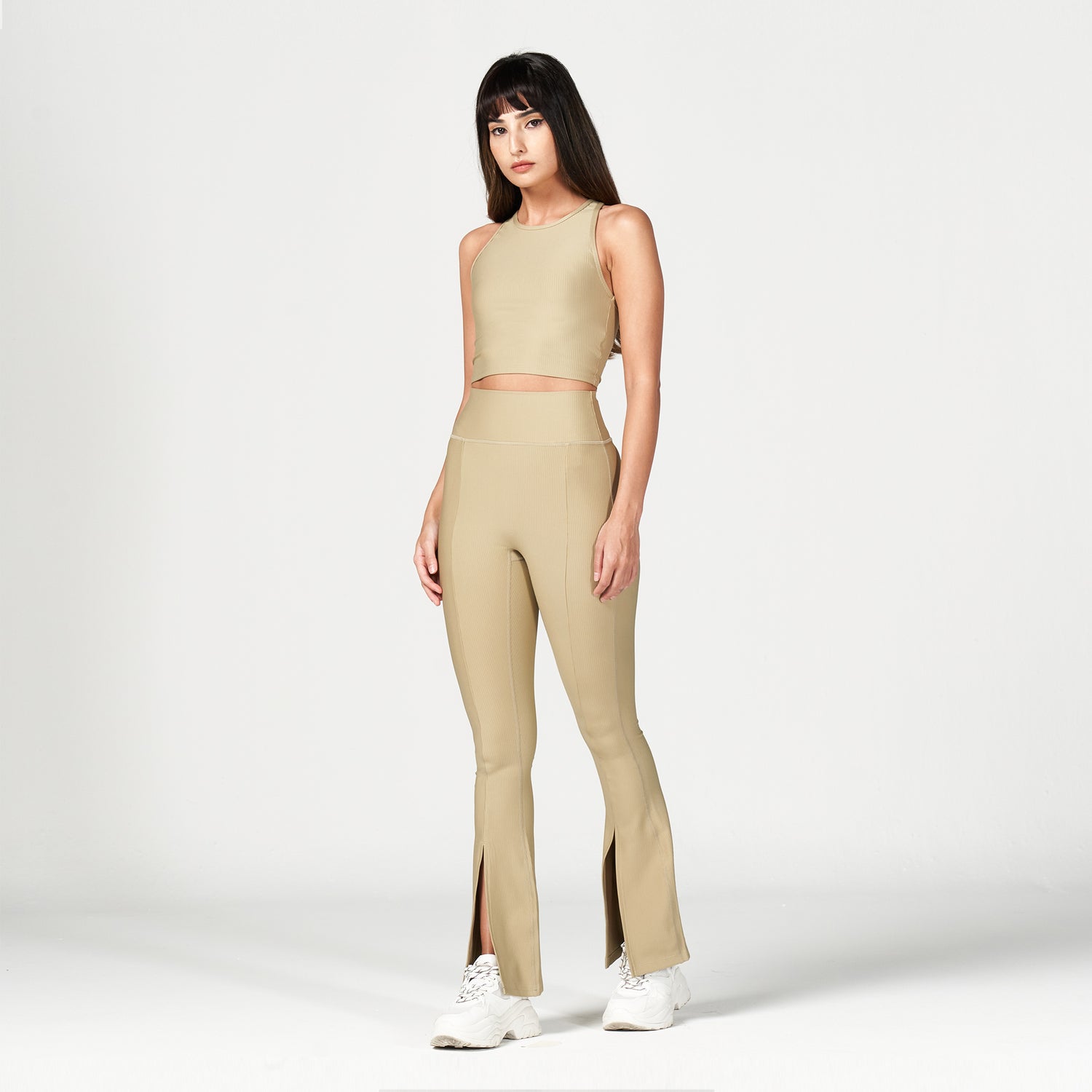 squatwolf-workout-clothes-code-flare-it-up-trousers-sand-gym-pants-for-women
