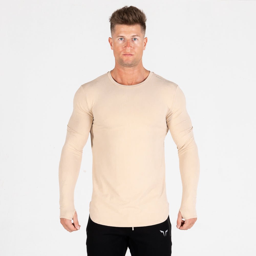 squatwolf-gym-wear-muscle-tee-khaki-workout-t-shirts-for-men