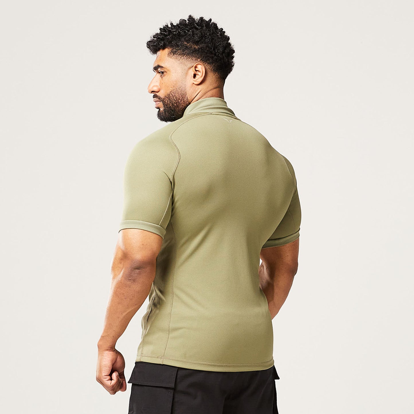 squatwolf-gym-wear-code-zip-up-tee-green-workout-shirts-for-men
