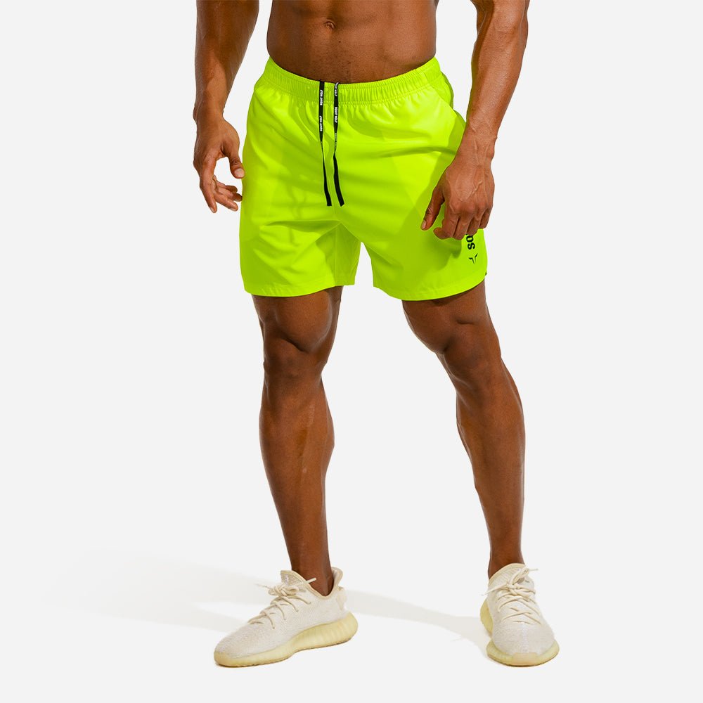 neon green gym shorts