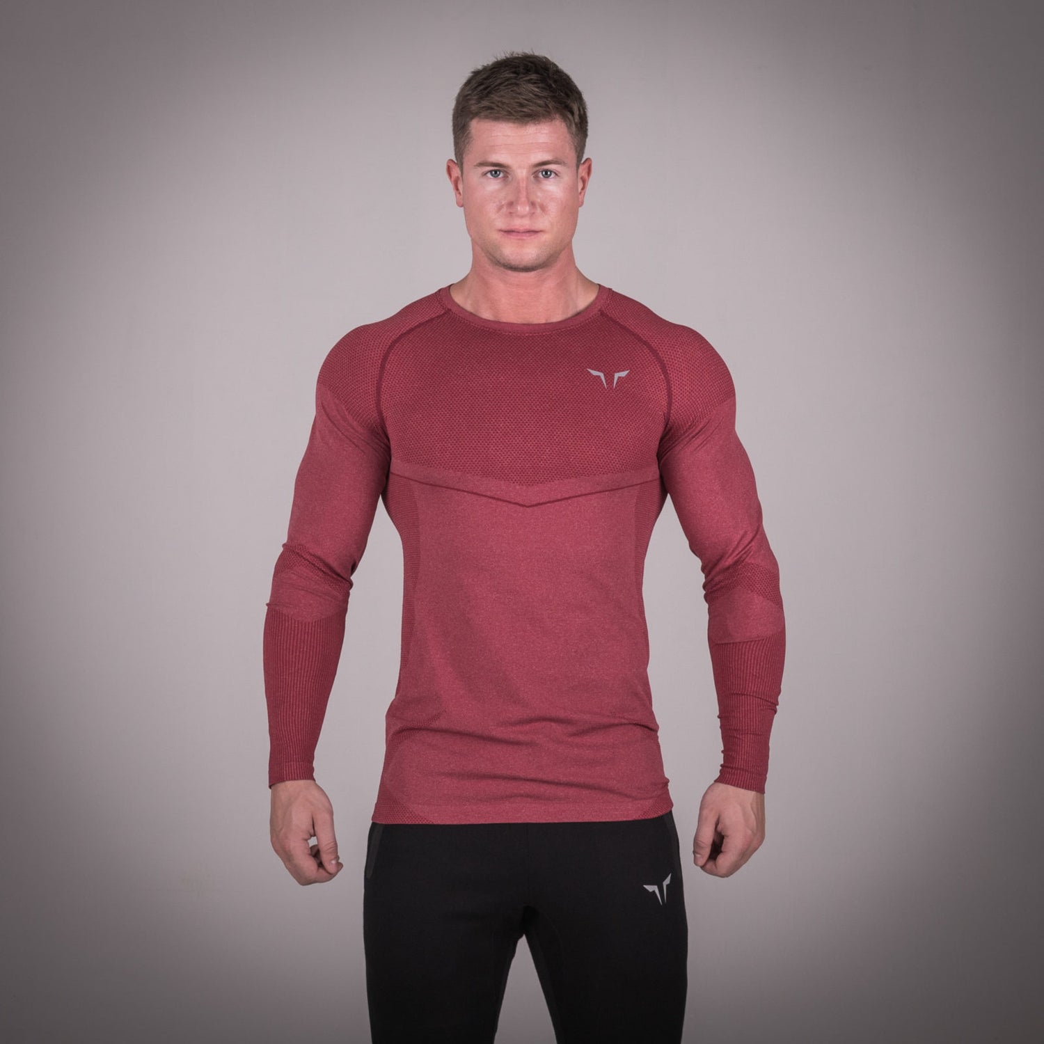 Seamless Dry-Knit Tee - Bali Red in Full Sleeves