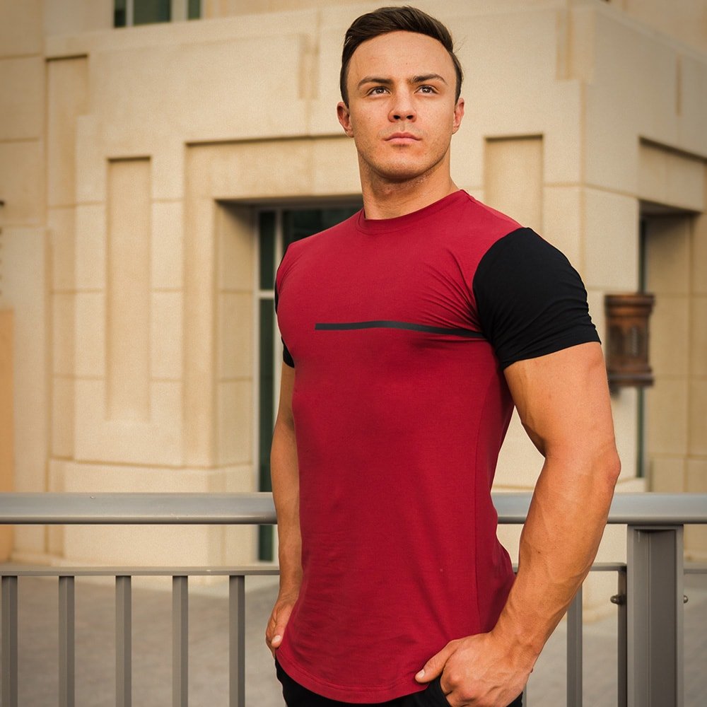 red urban fit tee