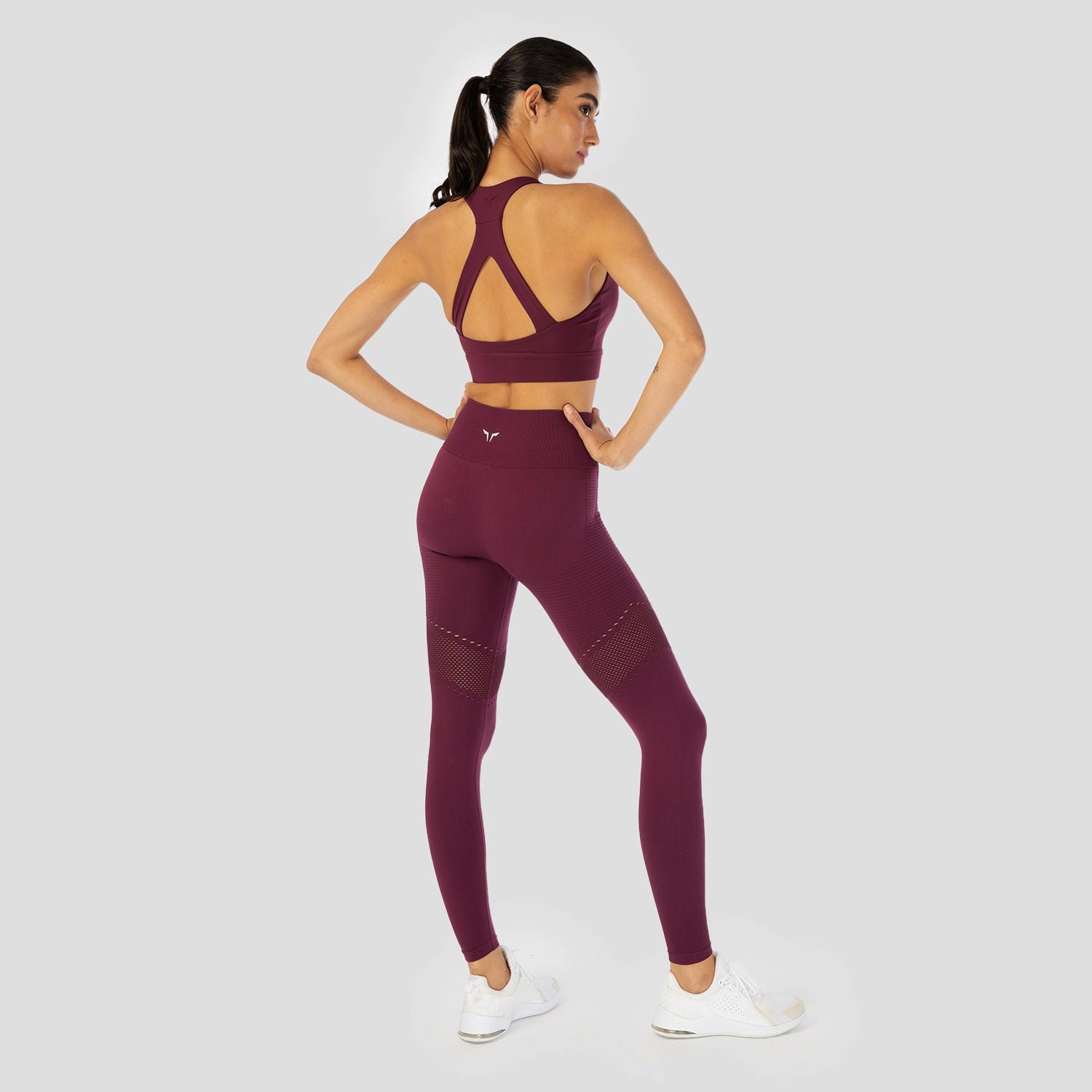 AE, Infinity Zip Up Workout Bra - Grape, Sports Bra Women