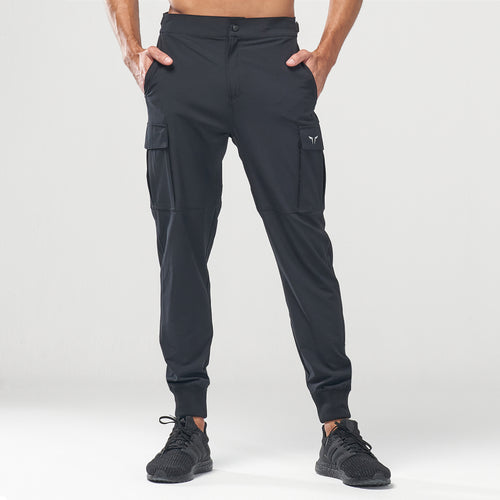 AE | Code Smart Cargo Trousers - Black | Gym Pant Men | SQUATWOLF