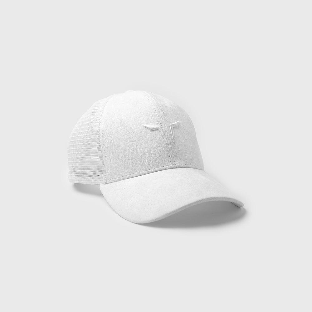 squatwolf-workout-trucker-for-men-lead-the-pack-cap-suede-white-gym-wear